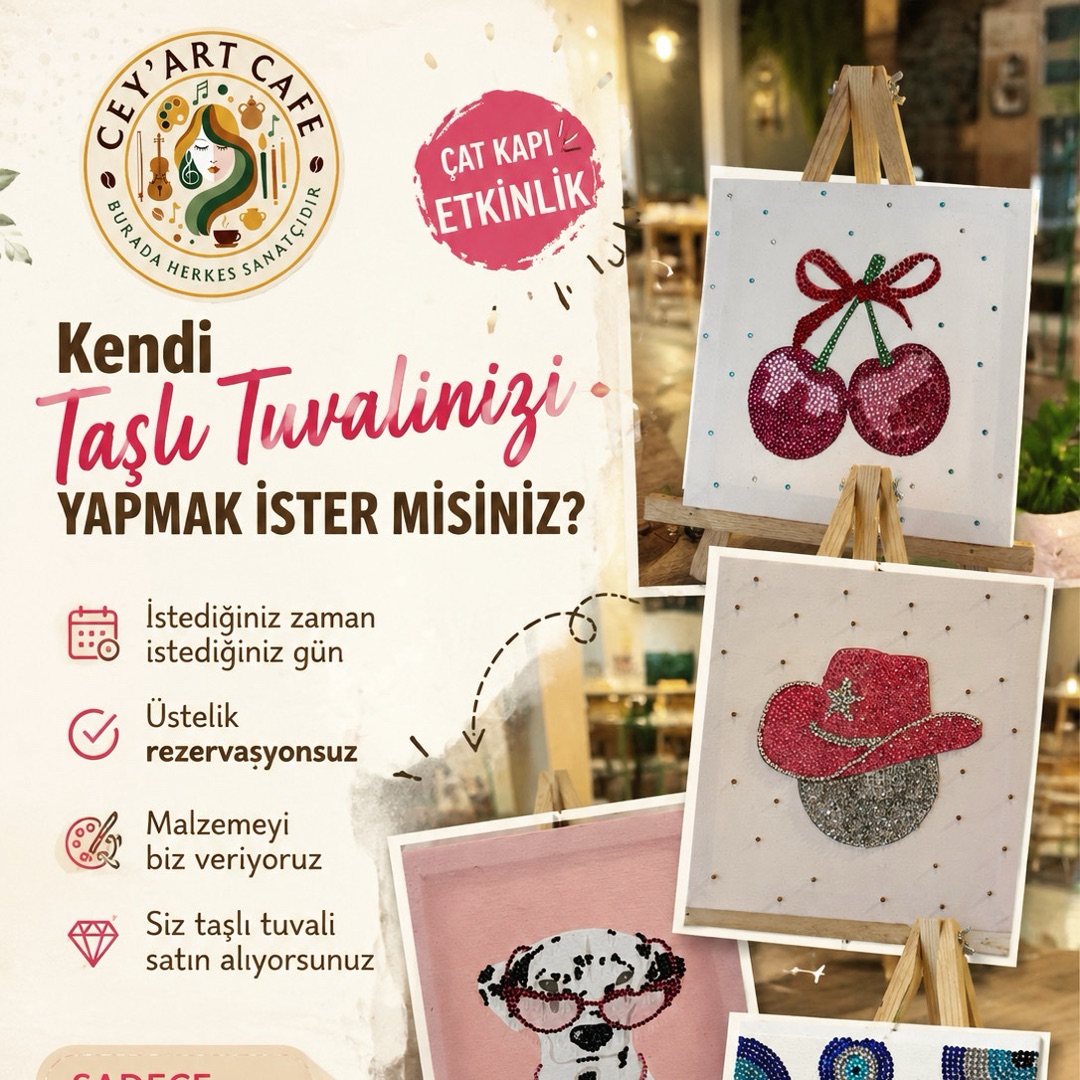 İstediğin Gün & İstediğin Saat Taşlı Tuval Yapımo